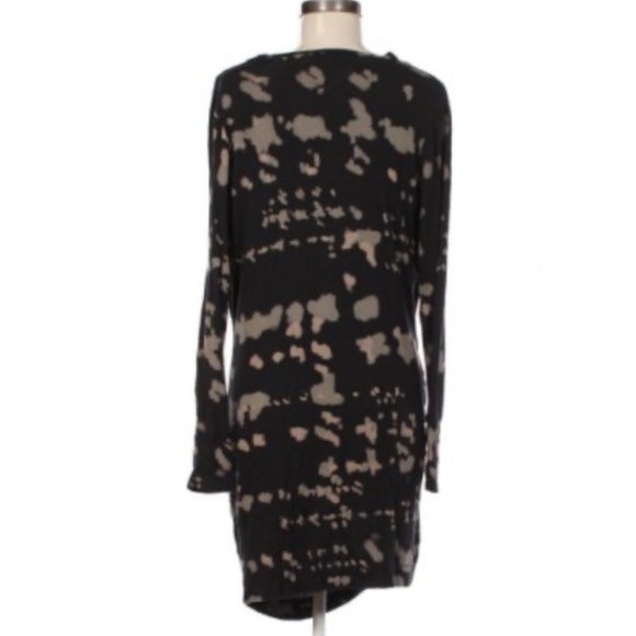 Anthropologie x Sandwich_ Draped dress Cowl neckline Abstract print tie dye sz M - Picture 2 of 12